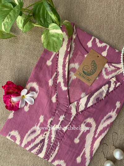 "Sheenam" Ikat Cotton kurta