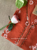 Saanjh Handwork Cotton kurta - M