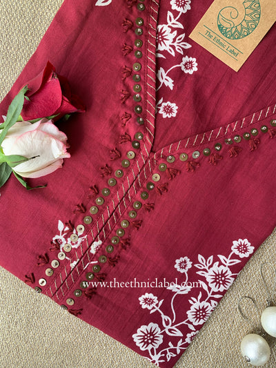 Koyal Handwork Cotton kurta- S, L, XXL