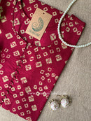 Kashika Bandhani Printed Cotton kurta