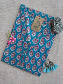 Syona Blue Boota Hand Block Printed Cotton kurta