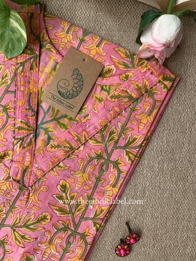 "Sheena" Block Printed Cotton kurta