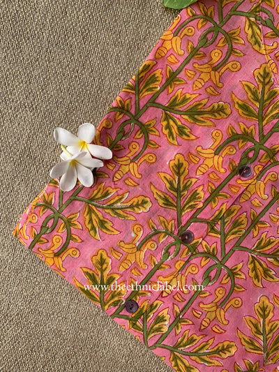 "Shikha" Block Printed Cotton Short kurta
