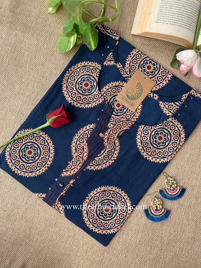 "Misha" Buttoned Cotton kurta - Big Size