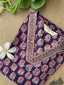 "Saaz" A Line Block Printed Cotton Kurta