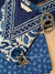 "Rooh" Indigo Block Printed Chanderi Suit Set(3pc)