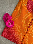 "Sehr" Bandhani Printed Cotton kurta