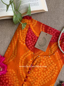 "Sehr" Bandhani Printed Cotton kurta