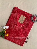 "Mangala" Bandhani Kantha Cotton Kurta