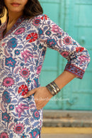 "Sunaina" Floral Cotton kurta