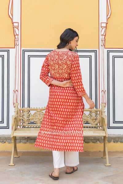 "Aakriti" Bagru Cotton kurta