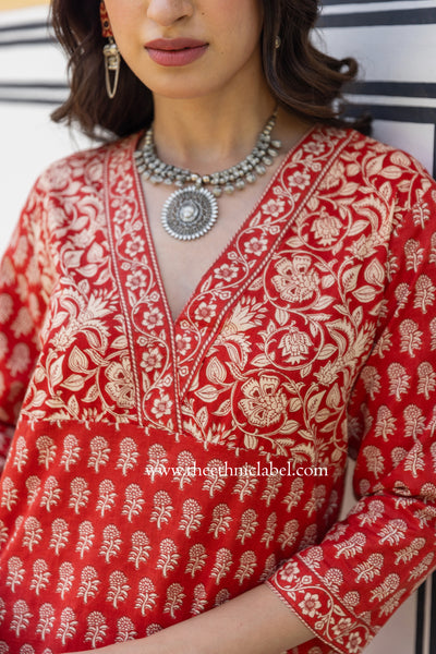 "Aakriti" Bagru Cotton kurta