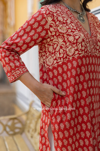 "Aakriti" Bagru Cotton kurta