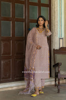 "Jannat" Cotton Kurta Set with Kota Doria Dupatta(3pc)