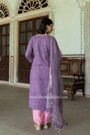 "Nadiya" hand Block Printed Cotton kurta with Dupatta-2pc