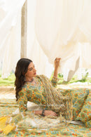 "Banira" A line Kurta Set with Kota Doria Dupatta (3pc)