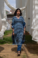 "Khwaab" Cotton Kurta Set with Kota Doria Dupatta (3pc)