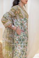 "Sana" Cotton Kurta Set with Kota Doria Dupatta (3pc)