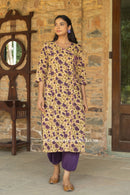 "Aditi" Hand Block Printed Cotton Kurta