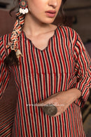 "Samaa" Hand Block Printed Cotton kurta