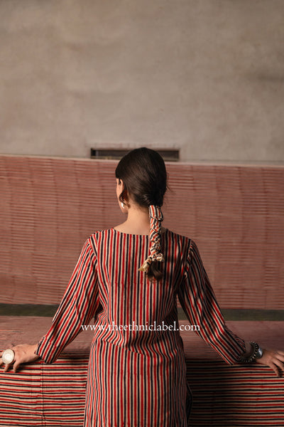 "Samaa" Hand Block Printed Cotton kurta