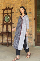 "Aaheli" Hand Block Printed Cotton kurta