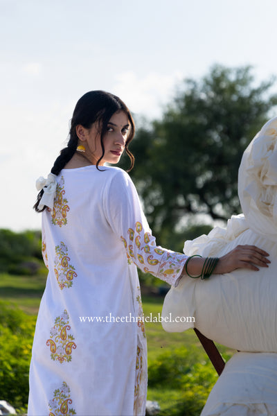"Mridula" Hand Block Printed Co-ord Set - 2pc