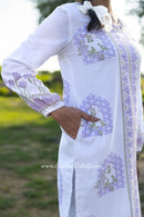"Noor" Hand Block Printed Kurta with Straight Pant - 2pc