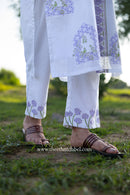 "Noor" Hand Block Printed Kurta with Straight Pant - 2pc