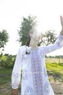 "Noor" Hand Block Printed Kurta with Straight Pant - 2pc