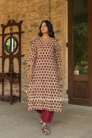 "Tulsi" Bagru Print Cotton kurta