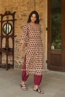 "Nadira" Bagru Print Cotton kurta