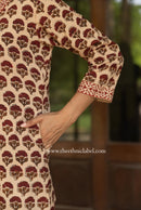 "Nadira" Bagru Print Cotton kurta