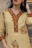 "Raag" Bagru Hand Block Printed Cotton kurta