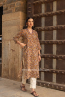 "Nayan" Hand Embroidered Cotton kurta