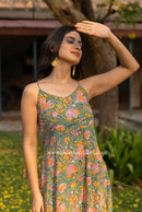 "Phi Phi" Hand Block Printed Cotton Dress