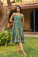 "Koh Samui" Hand Block Printed Cotton Dress