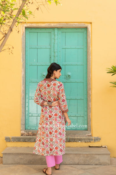 "Naina" Floral Cotton kurta