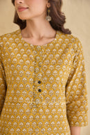 "Mool" Hand Block Printed Cotton kurta