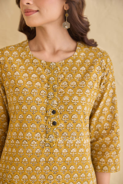 "Mool" Hand Block Printed Cotton kurta