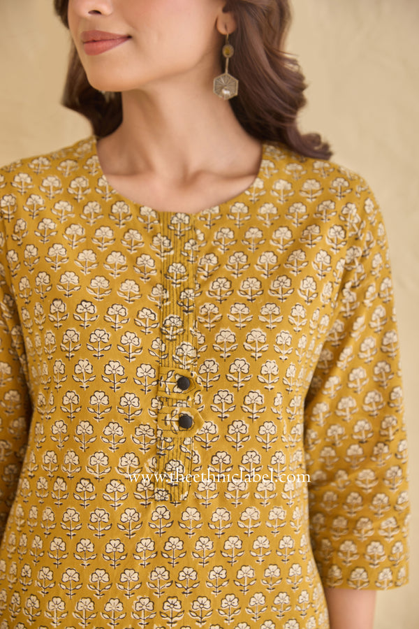 "Mool" Hand Block Printed Cotton kurta