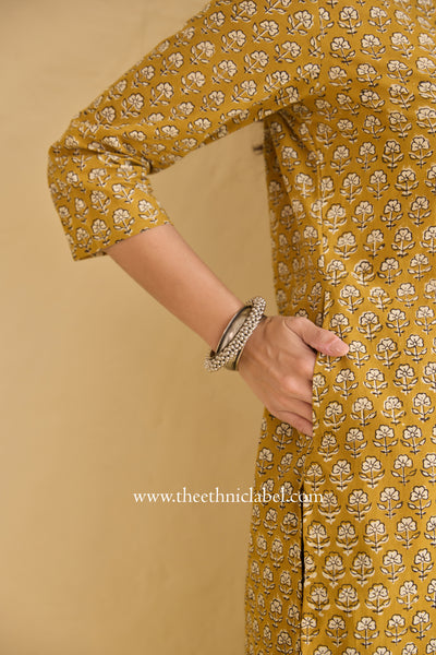 "Mool" Hand Block Printed Cotton kurta