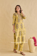 "Reyat" Hand Block Printed Cotton kurta