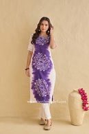 "Saaz" Pure Bandhani Cotton Kurta