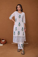 "Saba" Hand Block Printed Co-ord Set - 2pc