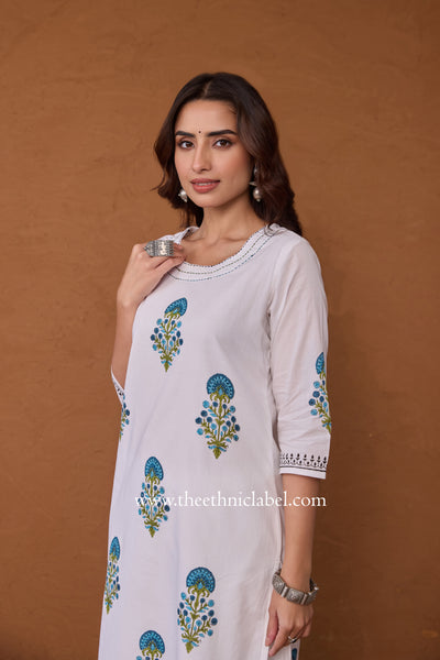 "Saba" Hand Block Printed Co-ord Set - 2pc