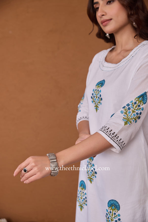 "Saba" Hand Block Printed Co-ord Set - 2pc