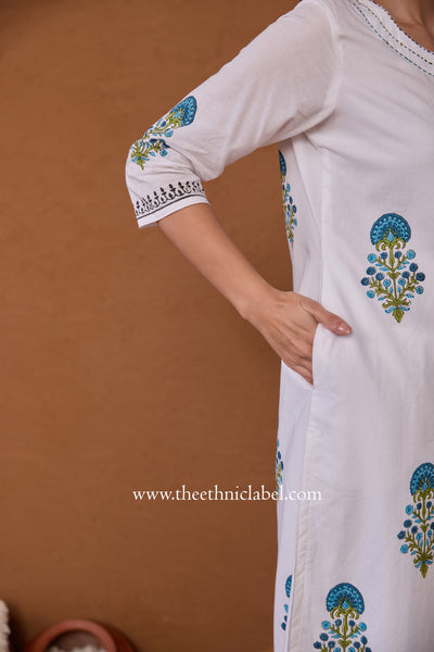 "Saba" Hand Block Printed Co-ord Set - 2pc