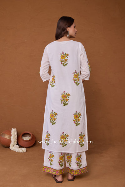 "Sana" Hand Block Printed Co-ord Set - 2pc