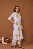 "Sana" Hand Block Printed Co-ord Set - 2pc
